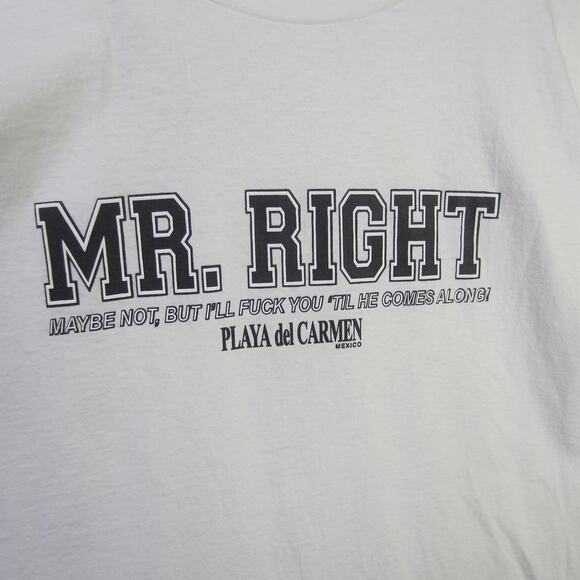 Mr Buho Mr Right Shirt Mens Large Playa Del Carmen Mexico Funny Graphic Tee - Picture 2 of 8
